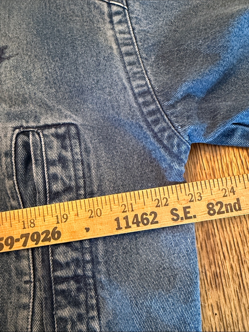 Nike vintage Challenge Court  Acid Wash Denim Bomber Jacket Agassi - Picture 9 of 16